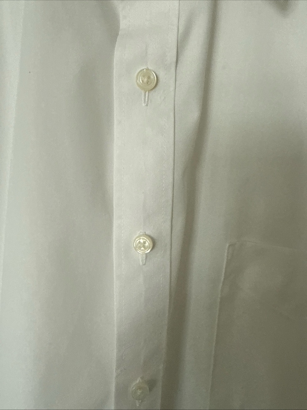 Geoffrey Beene Men's White Solid Dress Shirt 16 34/35 - Picture 3 of 8